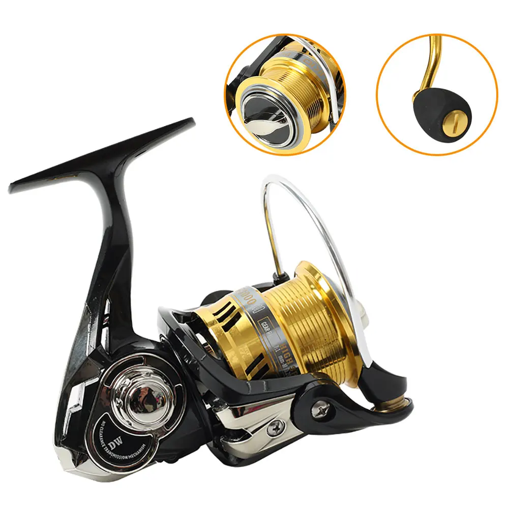 

High Quality 5+1BB Fishing Reel 6.7: 1 CNC Rocker Arm Fishing Line Wheel Road Sub-wheel Sea Rod Wheel Metal Spinning Wheel