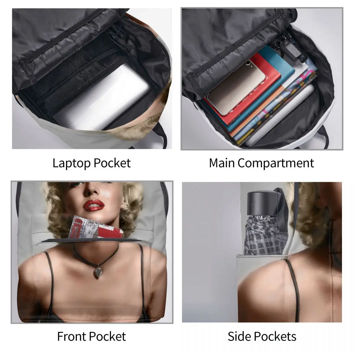 Рюкзак Marilyn Monroe для девочек и мальчиков рюкзак компьютера мужской женский 