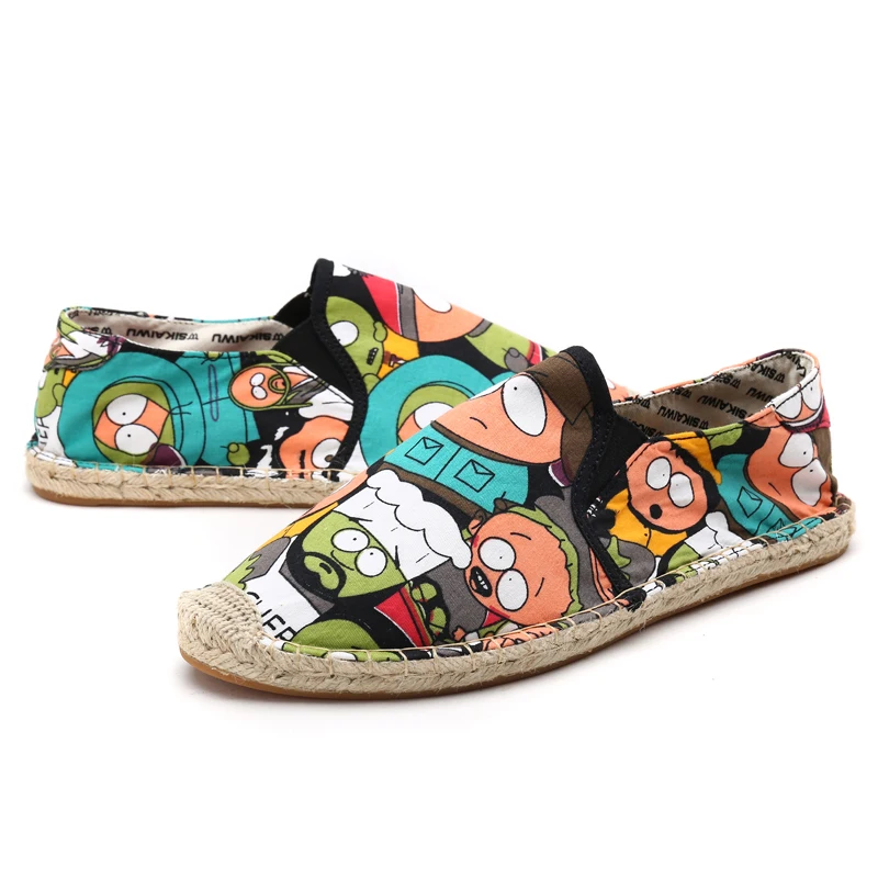 Размер 36 45 повседневная женская Брезентовая обувь льняные женские туфли на