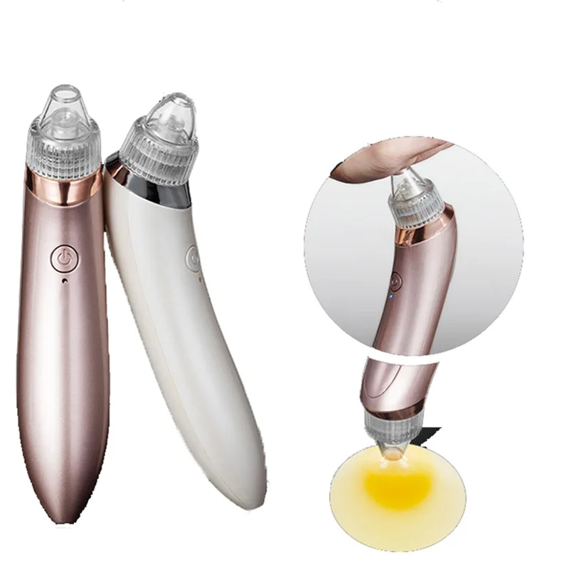 

MOONBIFFY Electric Pore Cleaner Acne Blackhead Remover Skin Care Device Pore Vacuum Extraction USB Rechargeable Comedo Suction