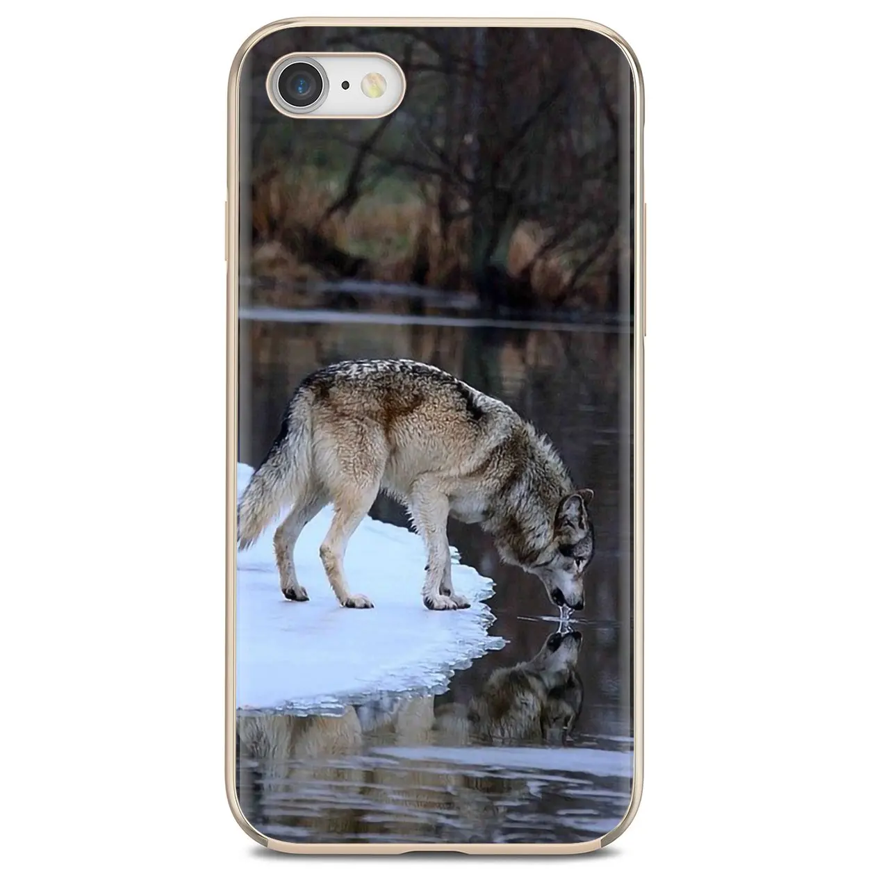 Мягкий ТПУ силиконовый чехол для Huawei P8 P9 P10 P20 P30 P Smart 2019 Honor Mate 9 10 20 8X 7A 7C Pro Lite Wolf on Snow