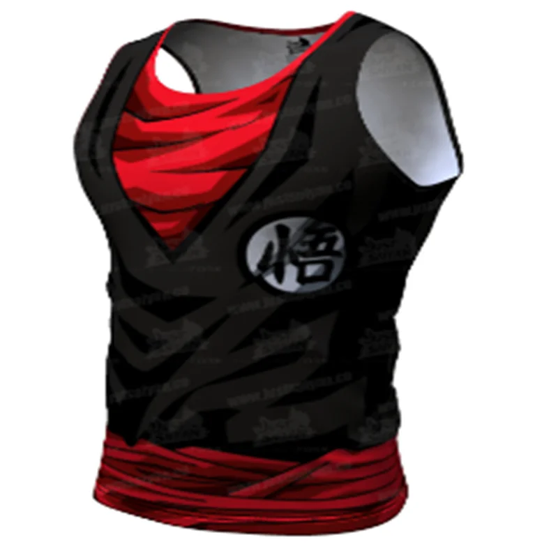 

Жилет мужской для косплея аниме в стиле Харадзюку, майка с рисунком аниме, топ, безрукавка, одежда для фитнеса и бодибилдинга, уличная одежда