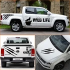 Волк царапины Боковая дверь капот коробка Кровать хвост дверь 4x4 внедорожные полосы автомобильные аксессуары графические виниловые классные наклейки на автомобиль подходит для amarok