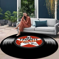 vintage pentagram vinyl record living room hanging basket chair round mat carpet customcustom size