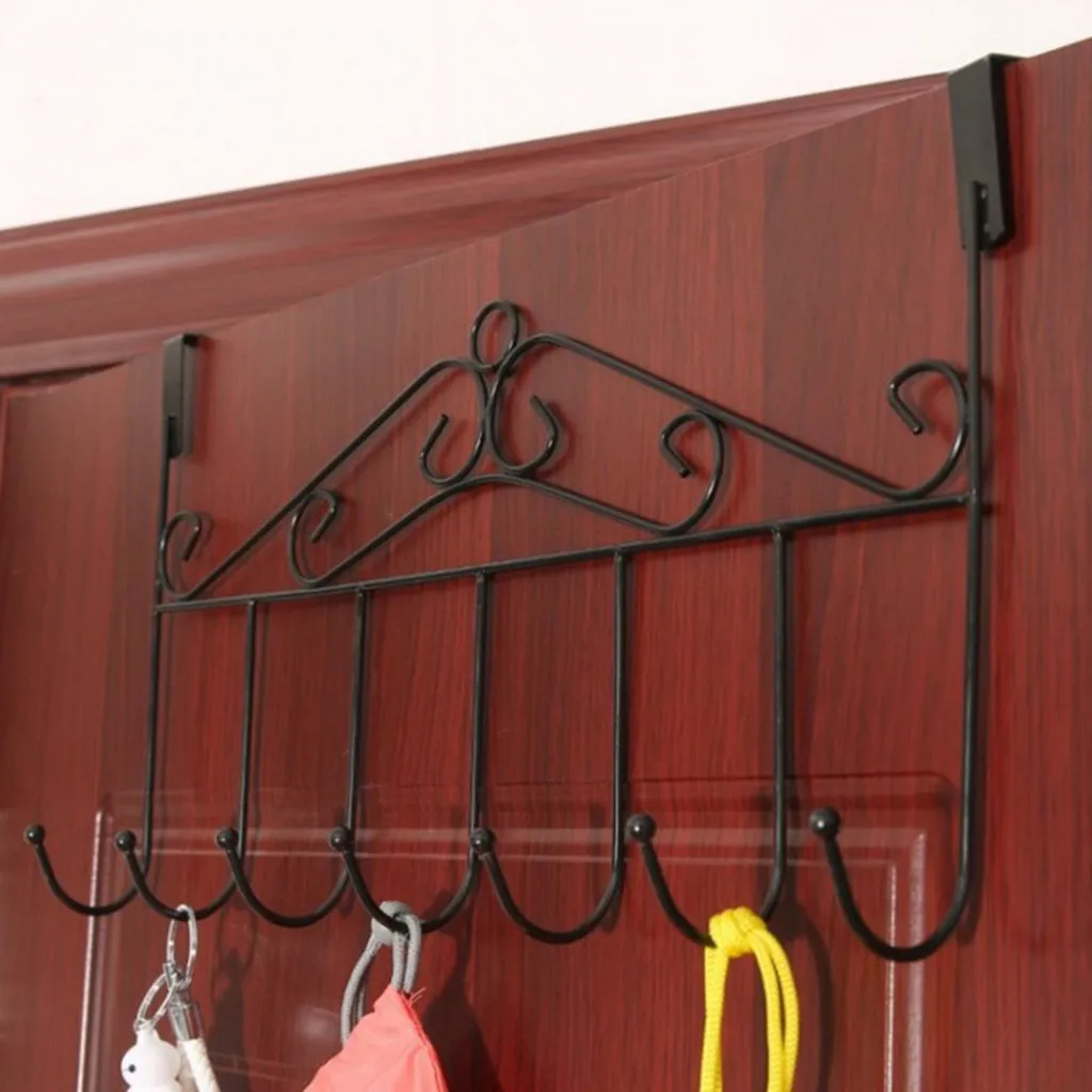 7 крючков на дверь вешалка для ванной комнаты пальто одежды шляпы сумки полотенец