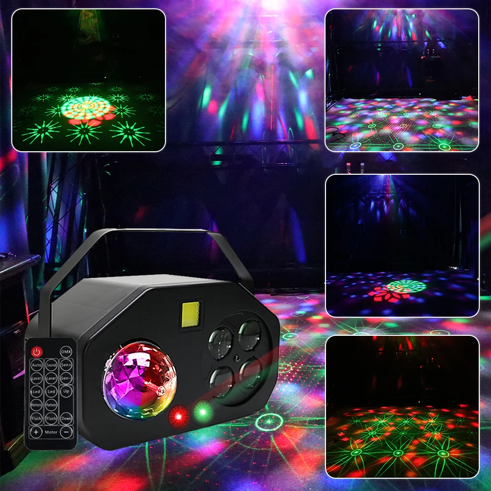 RGB Led DJ Лазерный дискотечный светильник стробоскоп магический шар лазерный