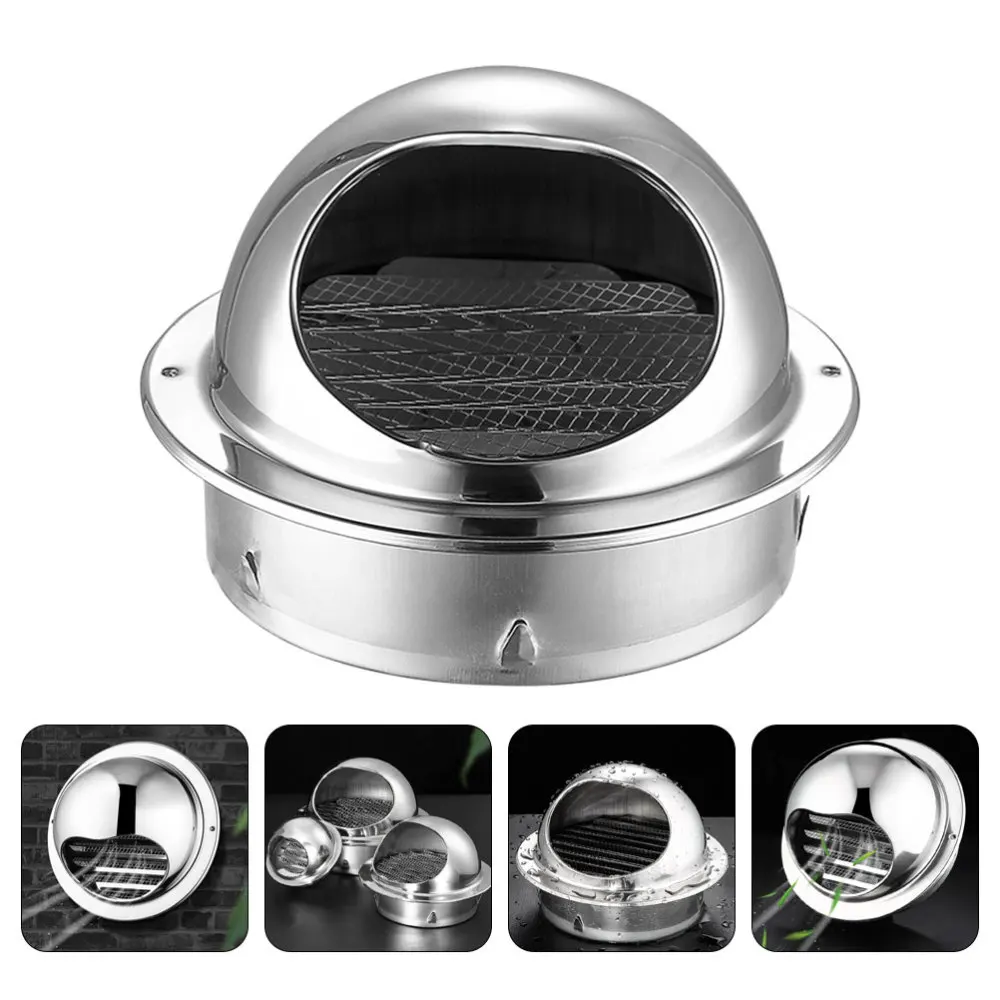 

1pc Practical Air Vent Range Hood Exhaust Cover Ventilation Grill (Silver)