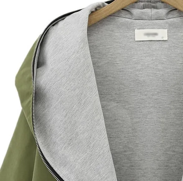 Модные повседневные женские осенние куртки с капюшоном больших размеров женская