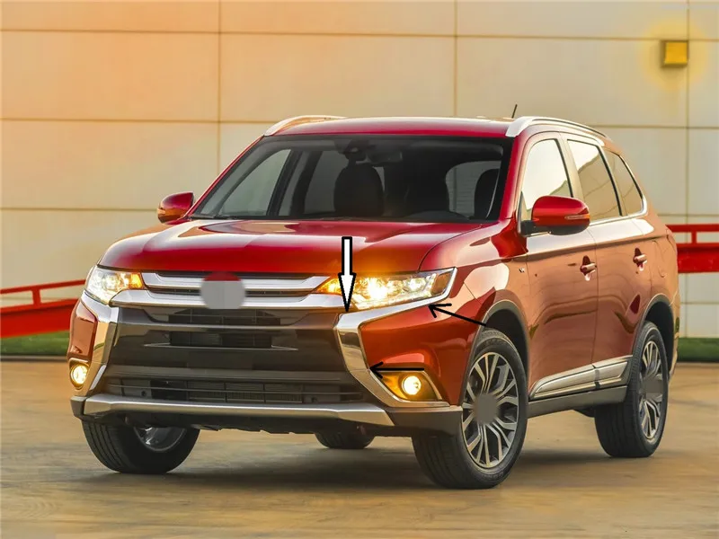 Левосторонний хромированный передний и средний бампер молдинговая отделка 6407A145