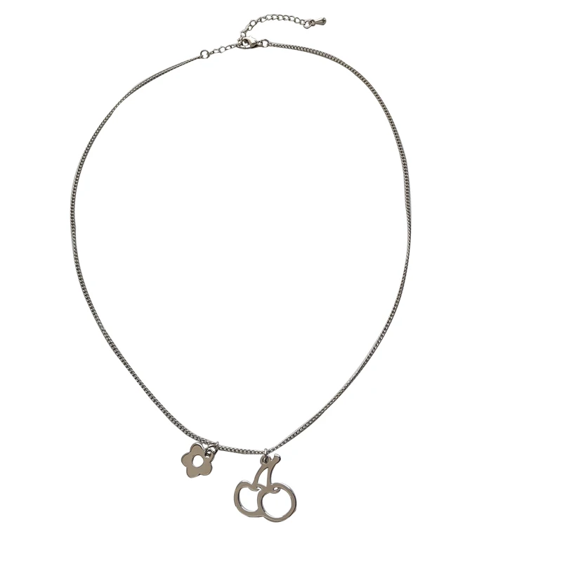 Современные ювелирные изделия ожерелье с кулоном в виде цветка вишни новый - Фото №1