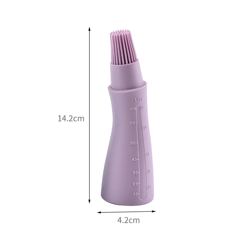 

Portable Silicone Oil Bottle with Brush Grill Oil Brushes Liquid Oil Pastry For Home Kitchen Baking BBQ Tool Kitchen Tools