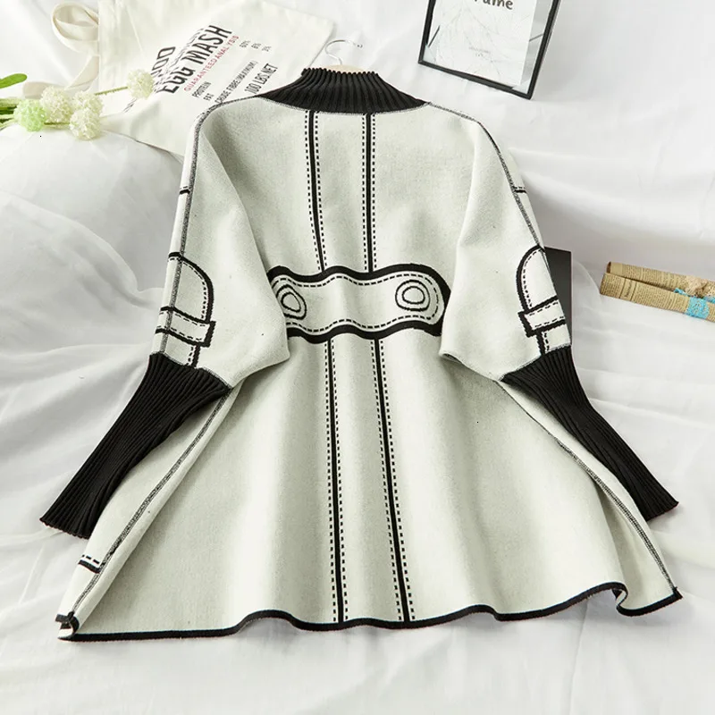 LANMREM 2019 осенью и зимой Для женщин новые вязанные Высокий воротник толщиной