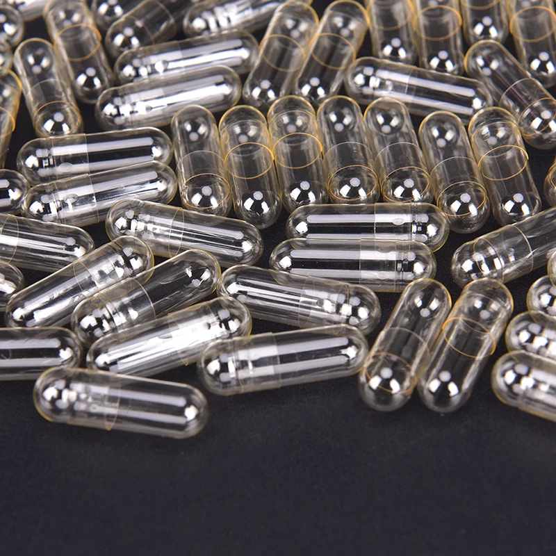 

1000Pcs Empty Gelatin Capsule Gelatin Capsule Empty Hard Gelatin Capsule Clear Kosher Gel For Medicine Pills Refill Storage