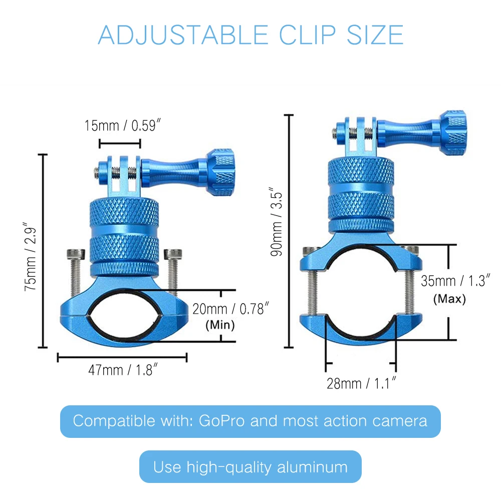 Кронштейн для камеры на 360 градусов держатель GoPro Hero 3 + 8/7/6/5/4/3/2 каркас рамка зажим |