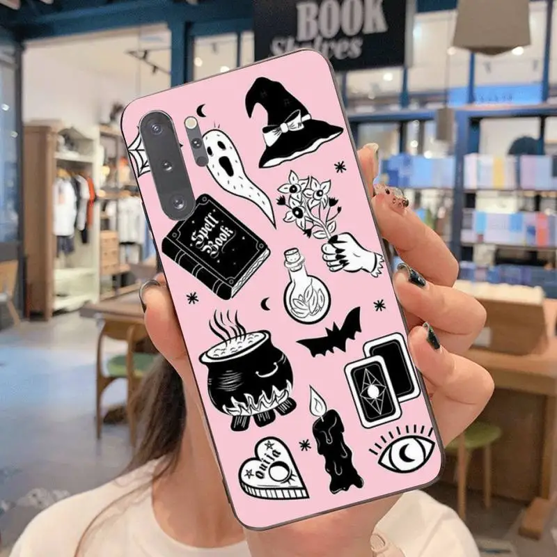Girly Pastel Witch Goth Ouija Phone Case For Samsung Galaxy Note20 ultra 7 8 9 10 Plus lite M51 M21 J8 Plus 2018 Prime images - 6