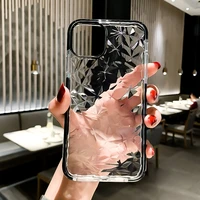 diamond texture transparent shockproof frame phone case for iphone 12 11 pro max mini xr xs x 7 8 plus se2 soft tpu clear cover