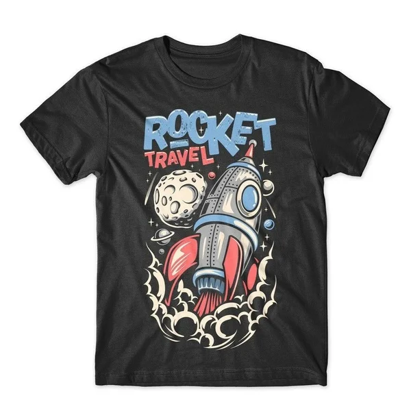 

Rocket T-Shirt. 100% Cotton Premium Tee NEW