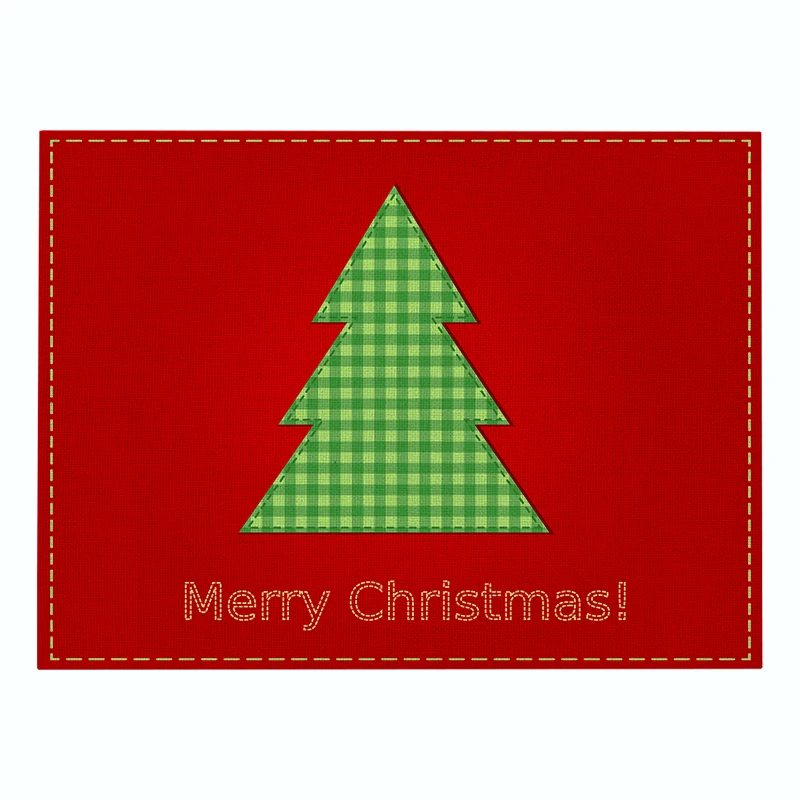 Рождественские украшения для дома коврик стола с Рождеством новым годом 2021