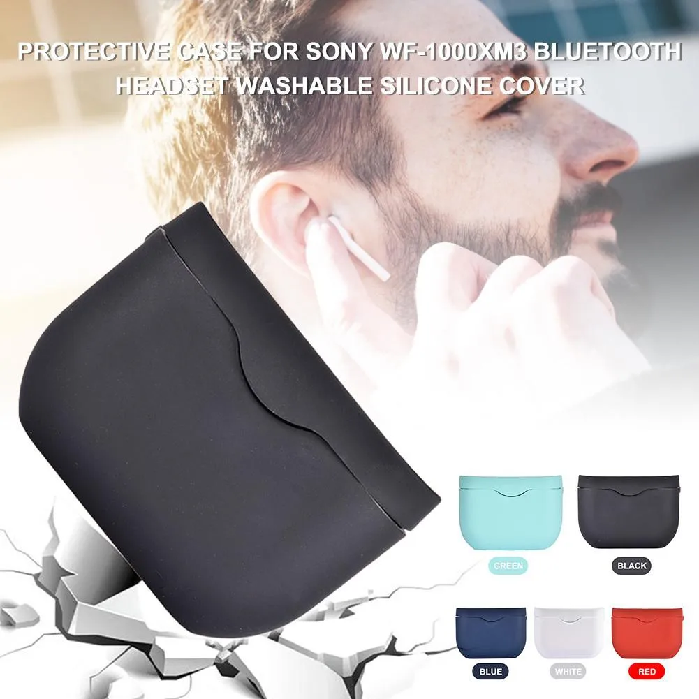 

Sony WF-1000XM3 Soft Silicone Protective Cover Clamshell Opening Anti-Shock Case