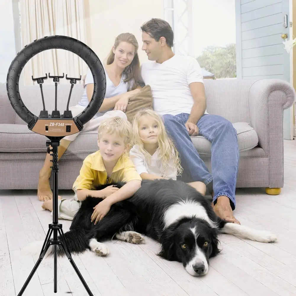 

18 inch Ring light with Tripod Selfie Light Ring Lamp large Photography Ringlight Set for Youtube Makeup Live Studio Lighting