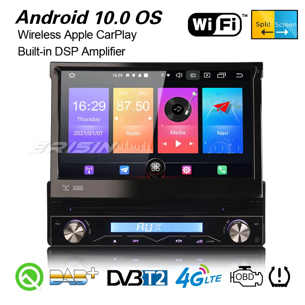 Erisin Android 10 Universal Single Din 