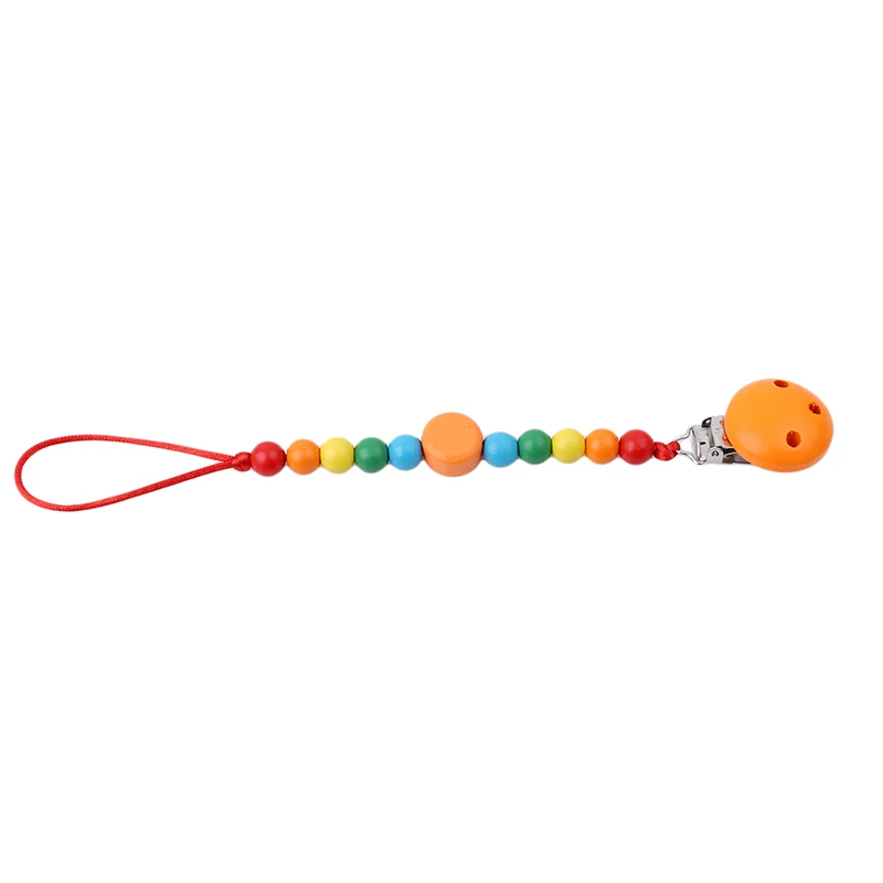 

Silicone Baby Pacifier Clip Personalised Colorful Pacifier Chain for Baby Teething Soother Chew Toy Dummy Clips