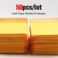 50pcslot kraft bubble mailer poly shipping envelopes with bubble shipping bags mailer mailing bags padded envelopes packaging