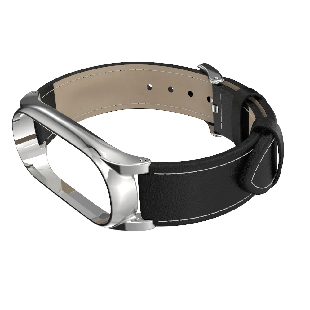 Браслет из натуральной кожи для Mi Band 5 ремешки на запястье Xiaomi Miband 4 Pulsera Correa Opaska My