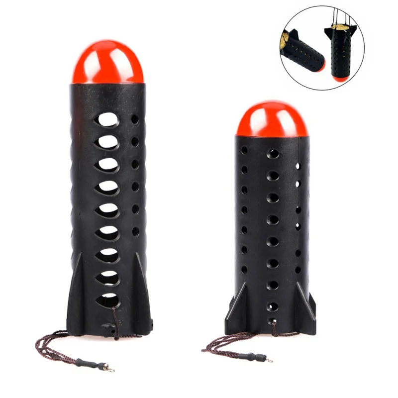 

New fishing tools bait thrower fishing tackle feeder new fishing tool rocket head carp fishing accessories 2 sizes