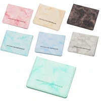 vaccination card protective cover slim credit card holder cdc vaccination card holder for protect vaccine certificates
