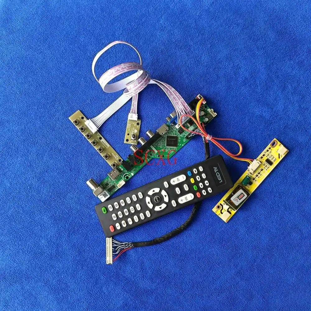 

kit Display drive card Analog Signal LVDS 30-Pin 2CCFL For HT156WX1/LM156WH1/M156B1/M156XW01 1366*768 HDMI-compatible VGA AV USB