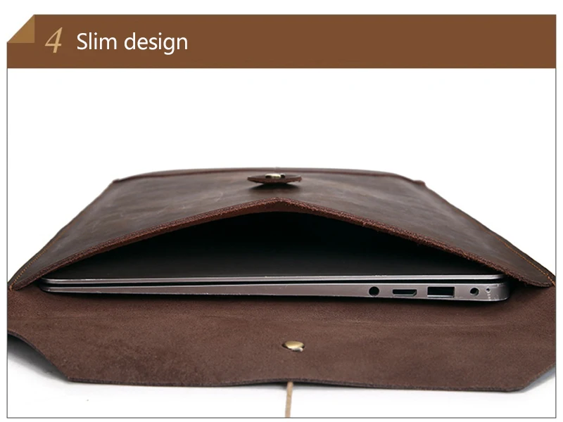 Роскошный чехол для ноутбука из натуральной кожи сумка MacBook Air 13 Pro Retina 11 12 15 Xiaomi HP