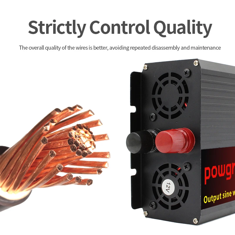 12V/24V 220V 2000/3000/4000W\5000W Pure Sine Wave Power Inverter Voltage transformer DC12V to AC Converter+2 LED Display | Обустройство