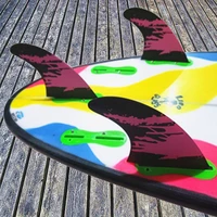 surf new style fin double tabs 2 m fins black and purple color fibreglass fin tri fin set 2021 hot style surfing fins