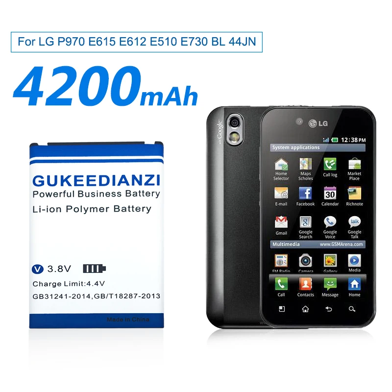 BL-44JH батарея для LG Optimus L7 P700 P750 P705 4X L3 L5 L9 Prada K2 3 0 LGIP-400N BL-44JN BL-59JH BL-53QH BL-44JR | Мобильные