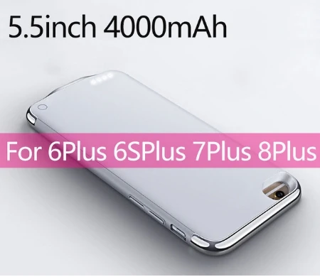 For 6 6S 7 8 plus Тонкий Ультратонкий чехол для батареи телефона для iphone 6 6s 7 8 3500 mAh/4000 mAh банк питания резервного копирования зарядное устройство чехол для iphone 6 6s 7 8 Plus - Цвет: For 6 6S 7 8 plus