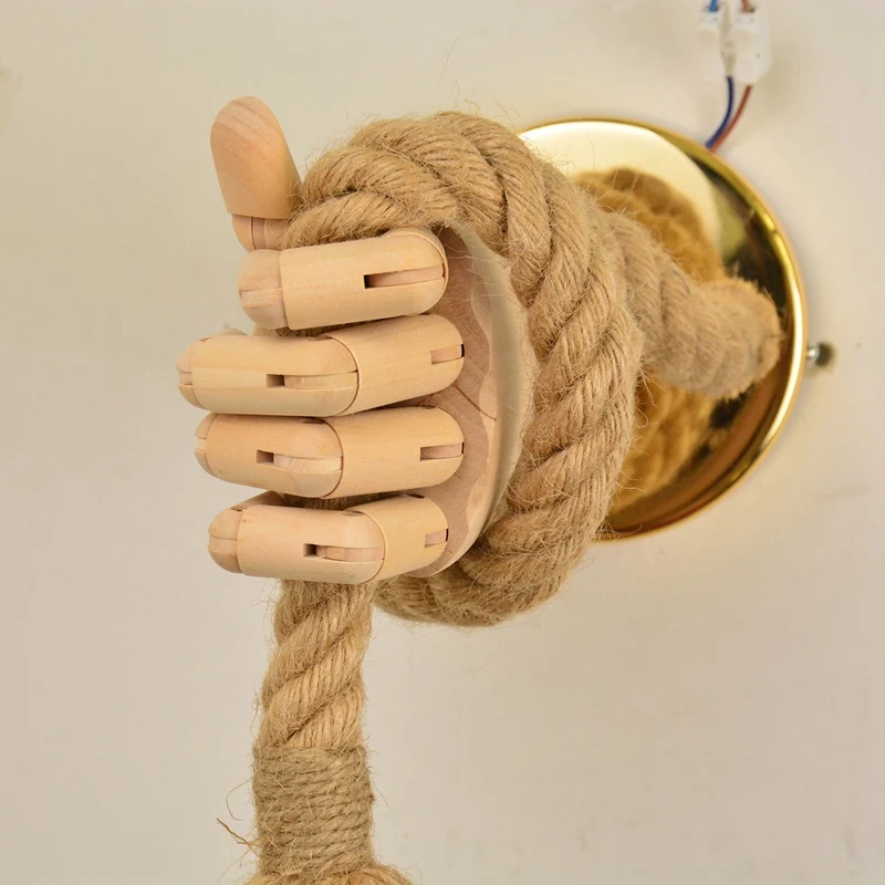 

Nordic Wooden Bedside Wall Lamp European Creative Interior Wall Lamp Holder Corridor Wall Aisle Light (Without Bulb)