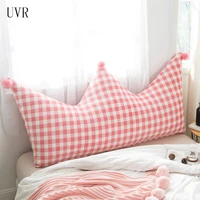 uvr princess room bedside cushion large backrest double bed bedroom tatami headboard crown soft cushion big long reading pillow