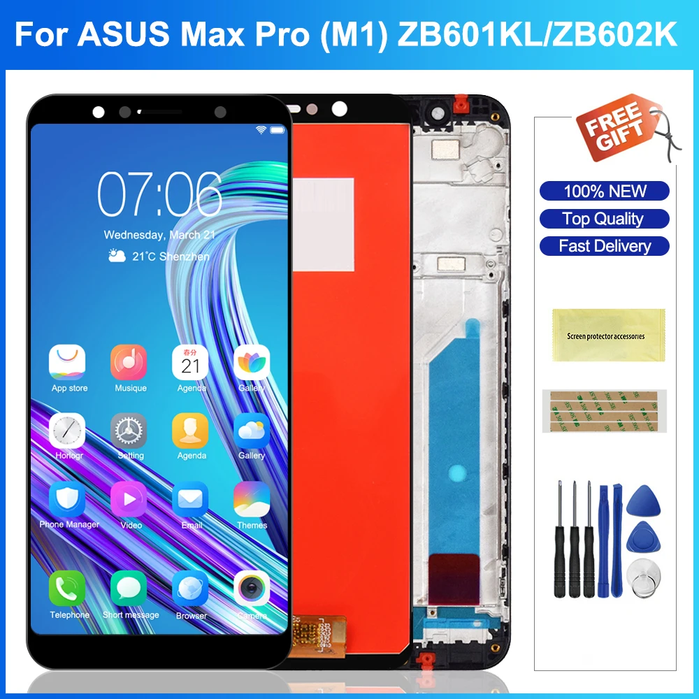 ЖК-дисплей 5 99 ''для ASUS Zenfone Max Pro ZB601Kl ZB602KL с сенсорным экраном и дигитайзером в