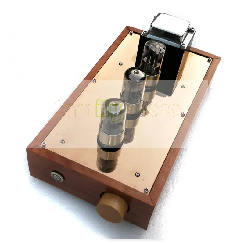 Ламповый предусилитель qingning 6N8P 6SN7 выпрямитель желчи 6Z5P коробка из цельного