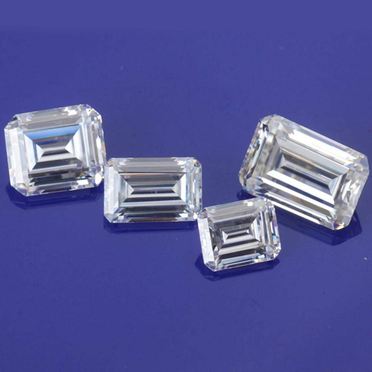 Камень Муассанит драгоценных камней VVS1 с изумрудной огранкой от 0 2 карата до 10