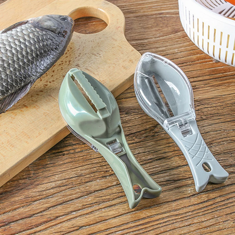 

Fish Skin Brush Scraping Fishing Scale Brush Grater Fast Remove Fish knife Cleaning Peeler Scaler Scraper Seafood Kitchen Gadget