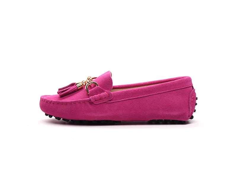 Туфли женские из мягкой кожи лоферы на плоской подошве брендовая повседневная