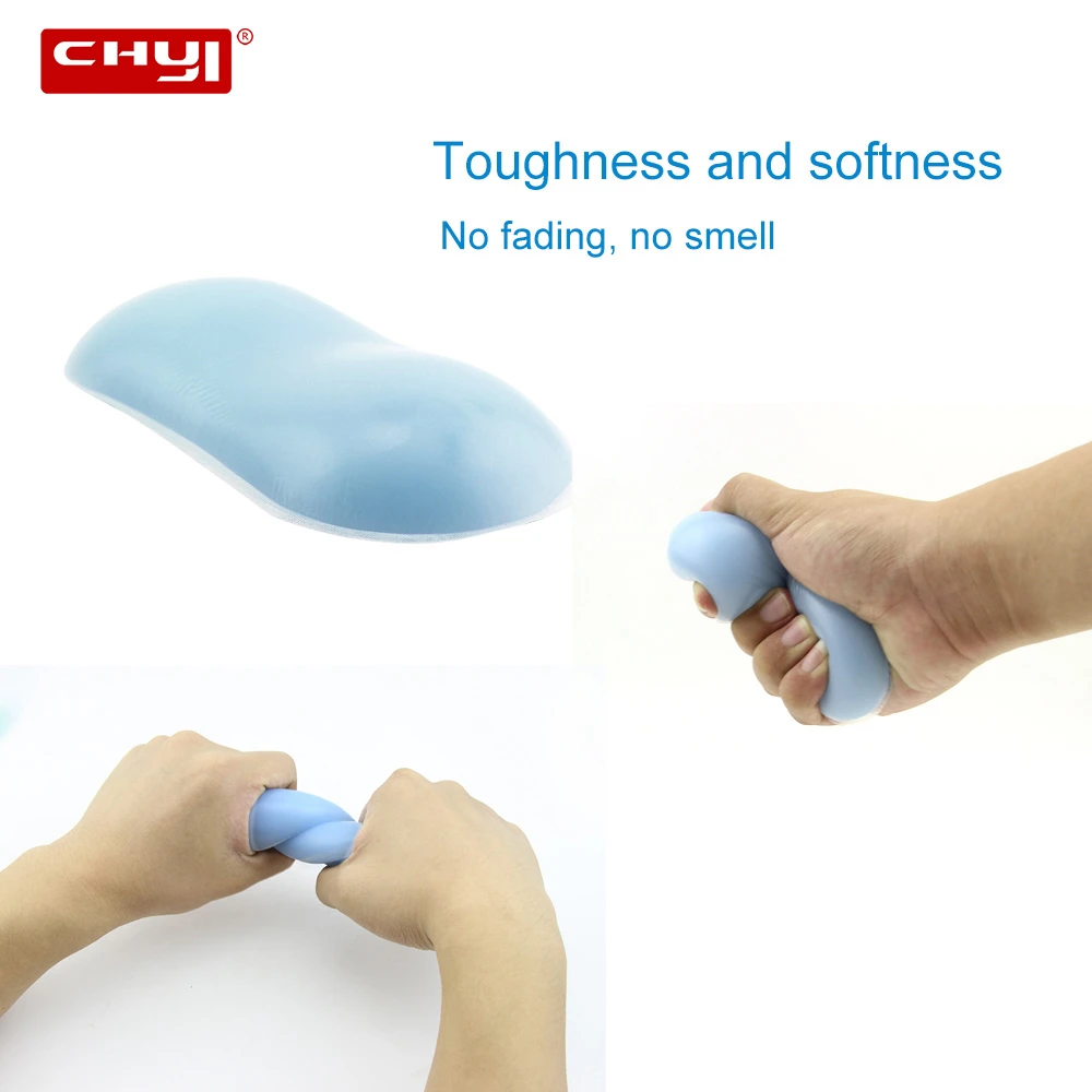 Коврик для мыши CHYI из мягкого силикона с поддержкой запястья эргономичный