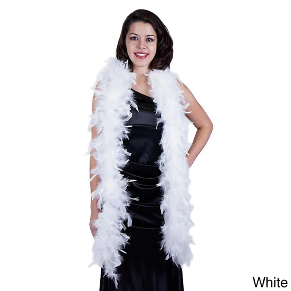 2 м пушистые белые боа из перьев перья индейки марабу свадьбы рождества украшение