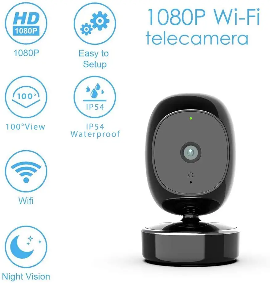 Камера видеонаблюдения SimCam AI для дома с распознаванием лиц и голосовым