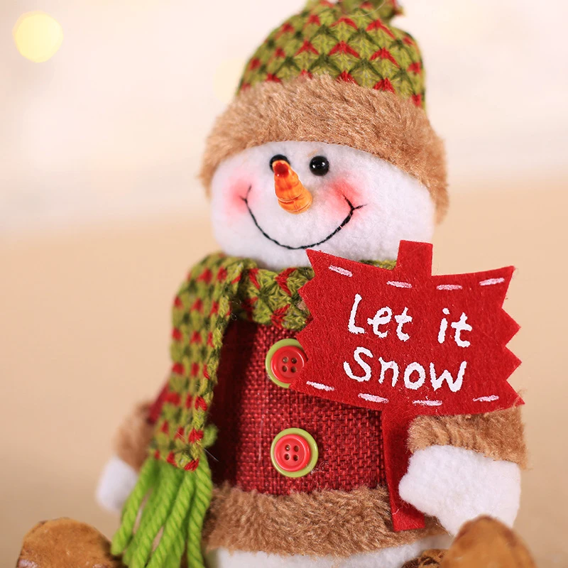 20*15 см мультяшная Рождественская игрушка сидя искусственная кукла украшение для