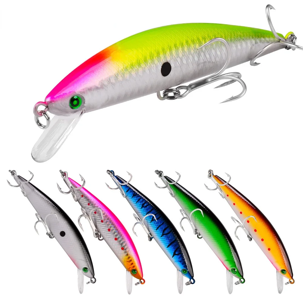 

Minnow Fishing Lures 2#bkb Hook 13cm Trembling Sinking Wobbler Crankbait Hard Bait Lifelike Crankbait for Freshwater Saltwater
