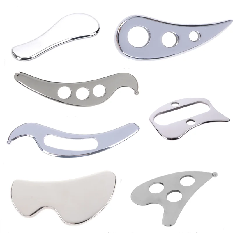 

1 шт. рукой Нержавеющая сталь соскабливающая доска тела скребок пластина для выпуска облегчение боли гуаша пластина средства ухода за коже...