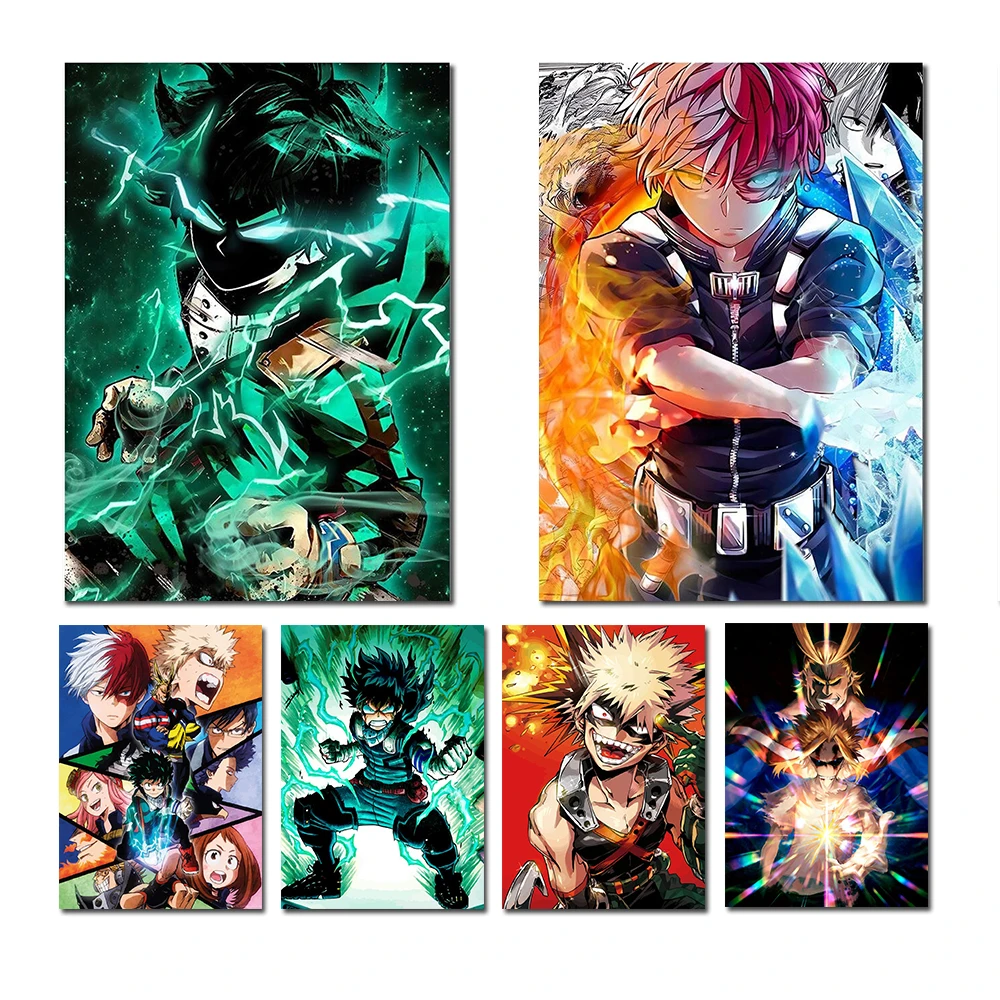 

Brand New 5D Diamond My Hero Academia Japanese Classic Anime Picture Cross Stitch Full Drill Embroidery Living Room Decor Gift